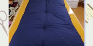 新潟市西蒲区お直しお店の「ぼんぼんぷらん」のホームページで使用する画像です。お昼寝布団お作りしますのお知らせのアイキャッチ画像です。