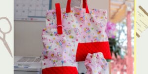 新潟市西蒲区お直しお店のぼんぼんぷらんのホームページで使用する画像です。「お子様のお気に入りの生地や色で、世界にひとつだけの【幼稚園・保育園グッズ】をお作りします」お知らせのアイキャッチ画像です。